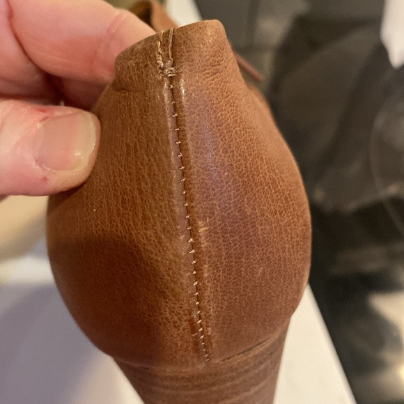 Lucky Brand cut out booties, size 8M, tan, boho, good condition with light wear. - Picture 7 of 10